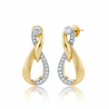 Дизайнерски Златни Обеци 18K