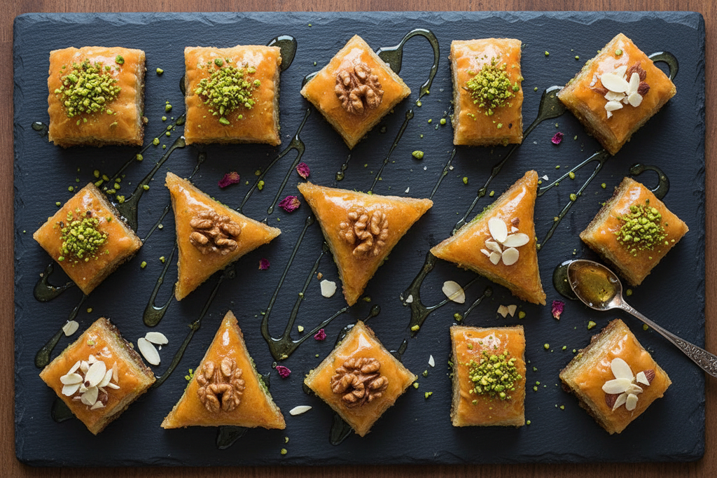 Baklava Flat Lay