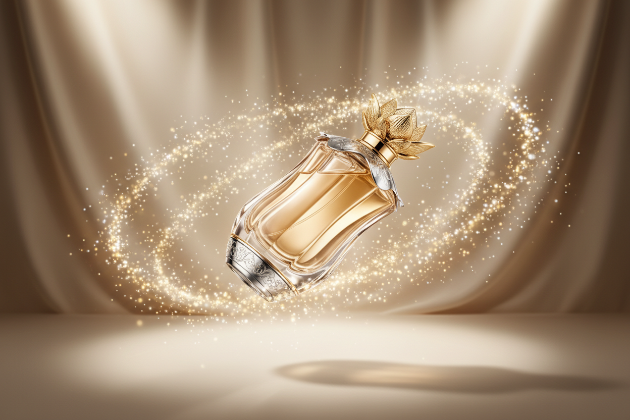 Gold Silver Perfume Ad 1