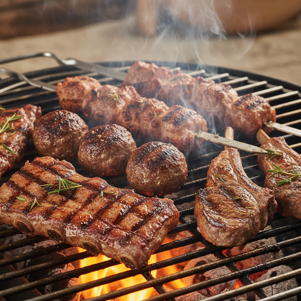 Grilled Meat Close-up