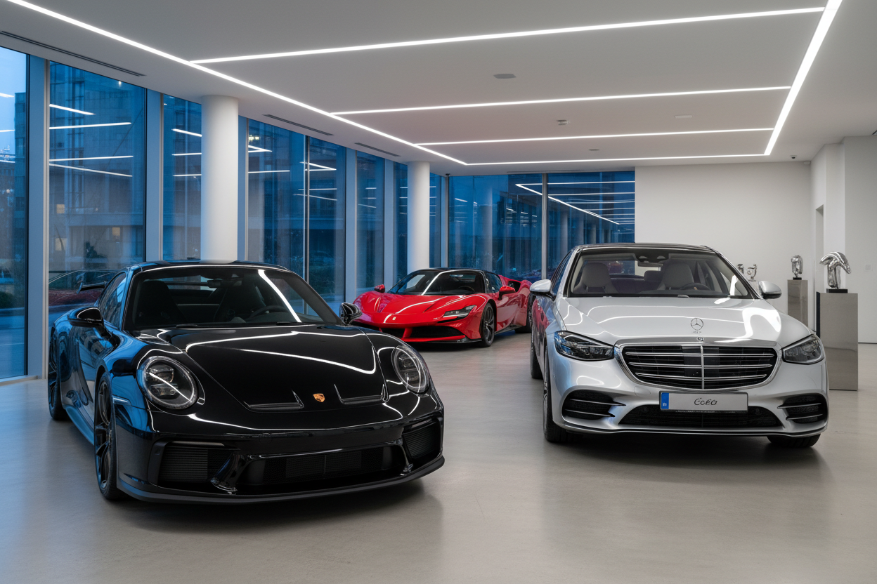 Луксозни автомобили - Porsche, Mercedes, Ferrari