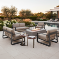 Premium outdoor chairs and seating in luxury patio setting