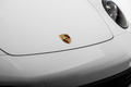 White Porsche 911 Carrera front close-up