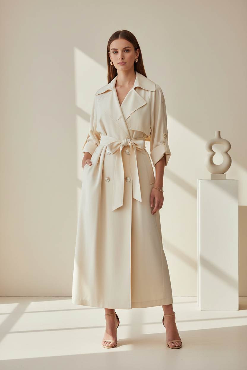 Ivory Lightweight Trench